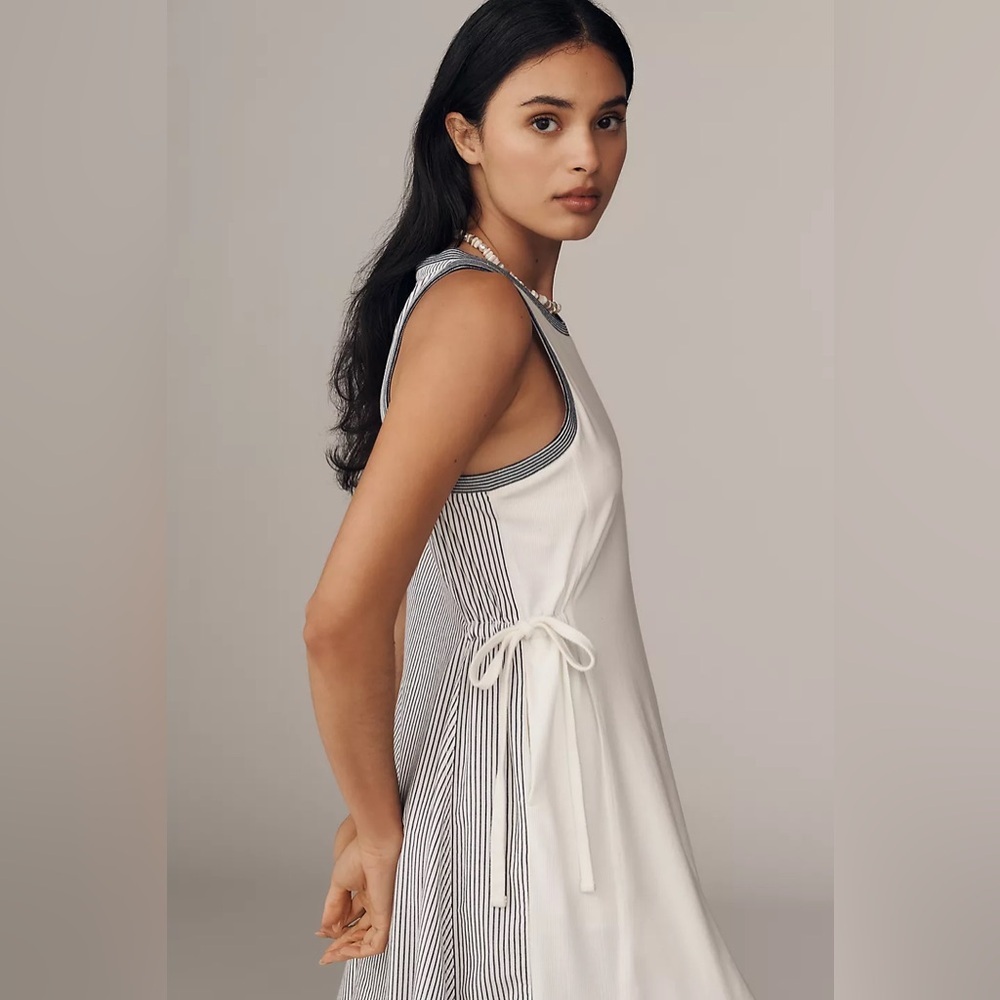 NWT Size S -Daily Practice Ball Toss Pleated Cotton Midi Dress (US$ 118)